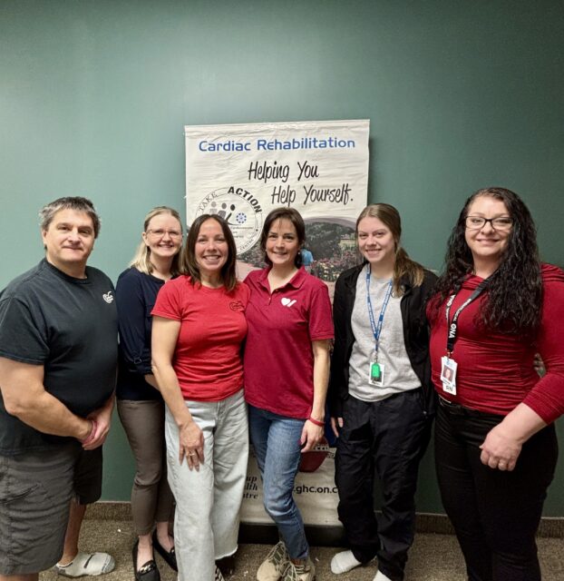 Cardiac Rehab team poses for picture